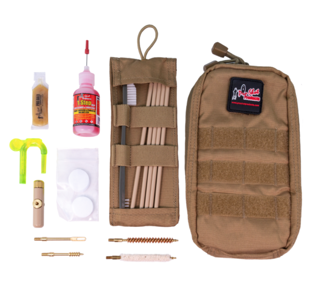 Pro Shot 6.5mm Cleaning Kit With Coyote Pouch & Coated Rods image 0
